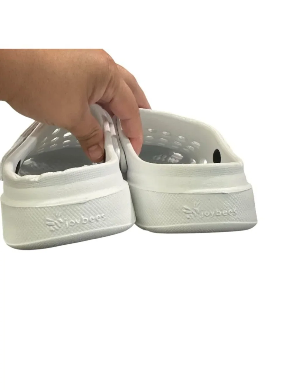 Joybees Unisex Active Clog Sandals Women’s Size 8 White Lightweight Lounge